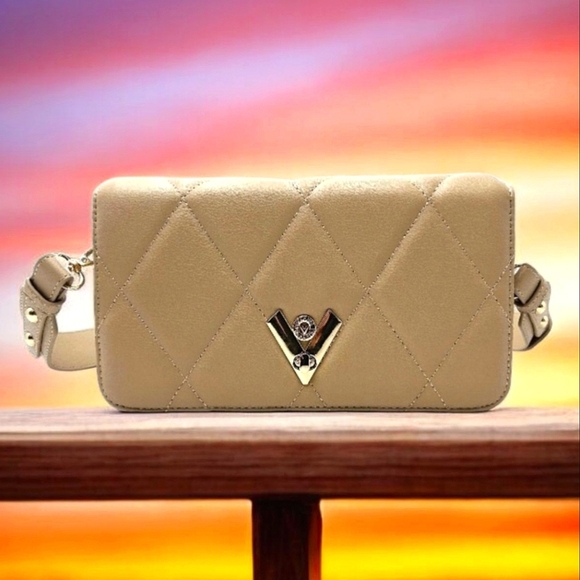 Valentino Orlandi Handbags - Valentino Orlandi Tan Quilted Bag STILL WRAPPED